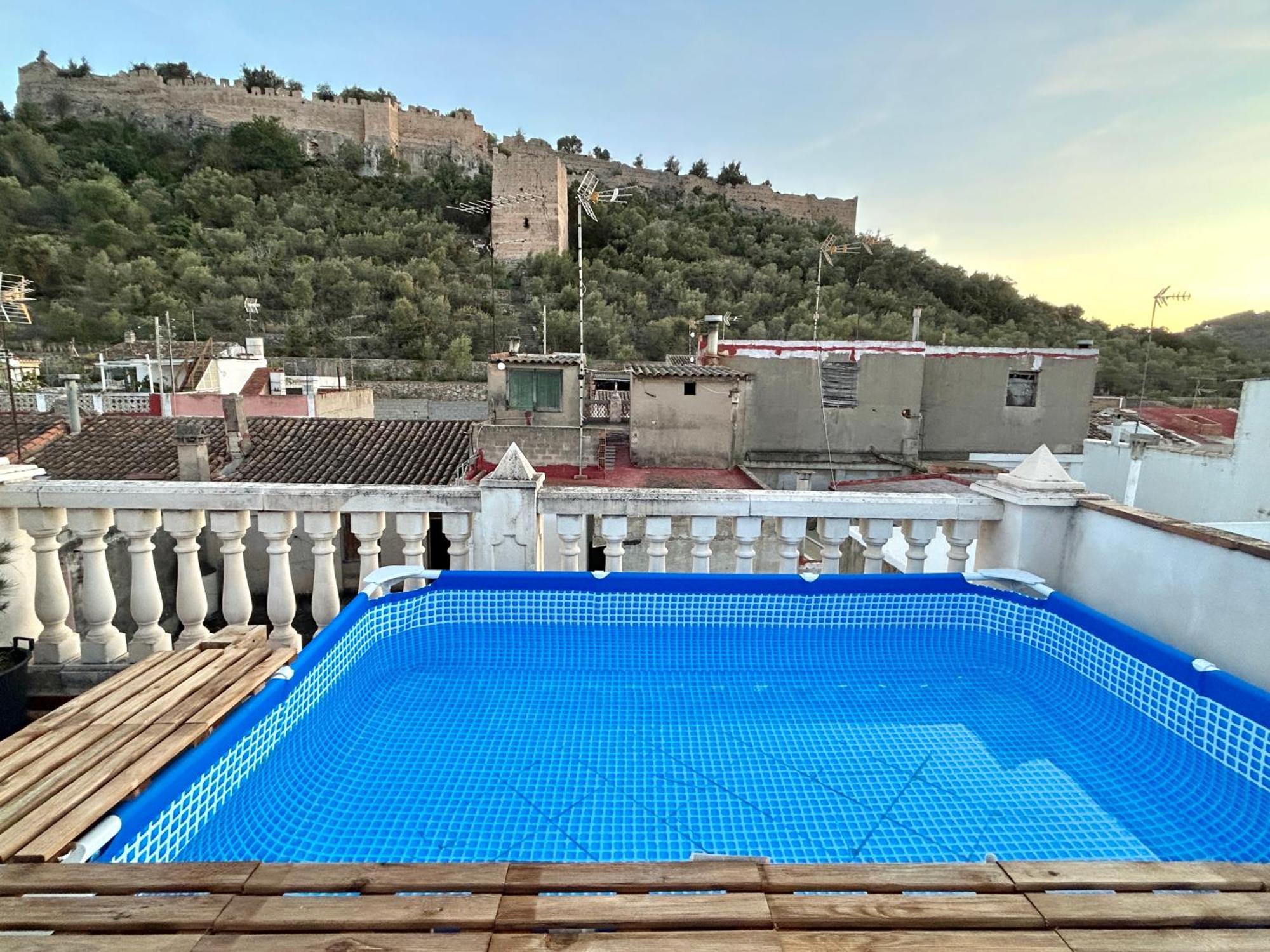 Casa Con Jacuzzi Y Piscina Con Vistas Al Castillo Corbera de Alcira Εξωτερικό φωτογραφία