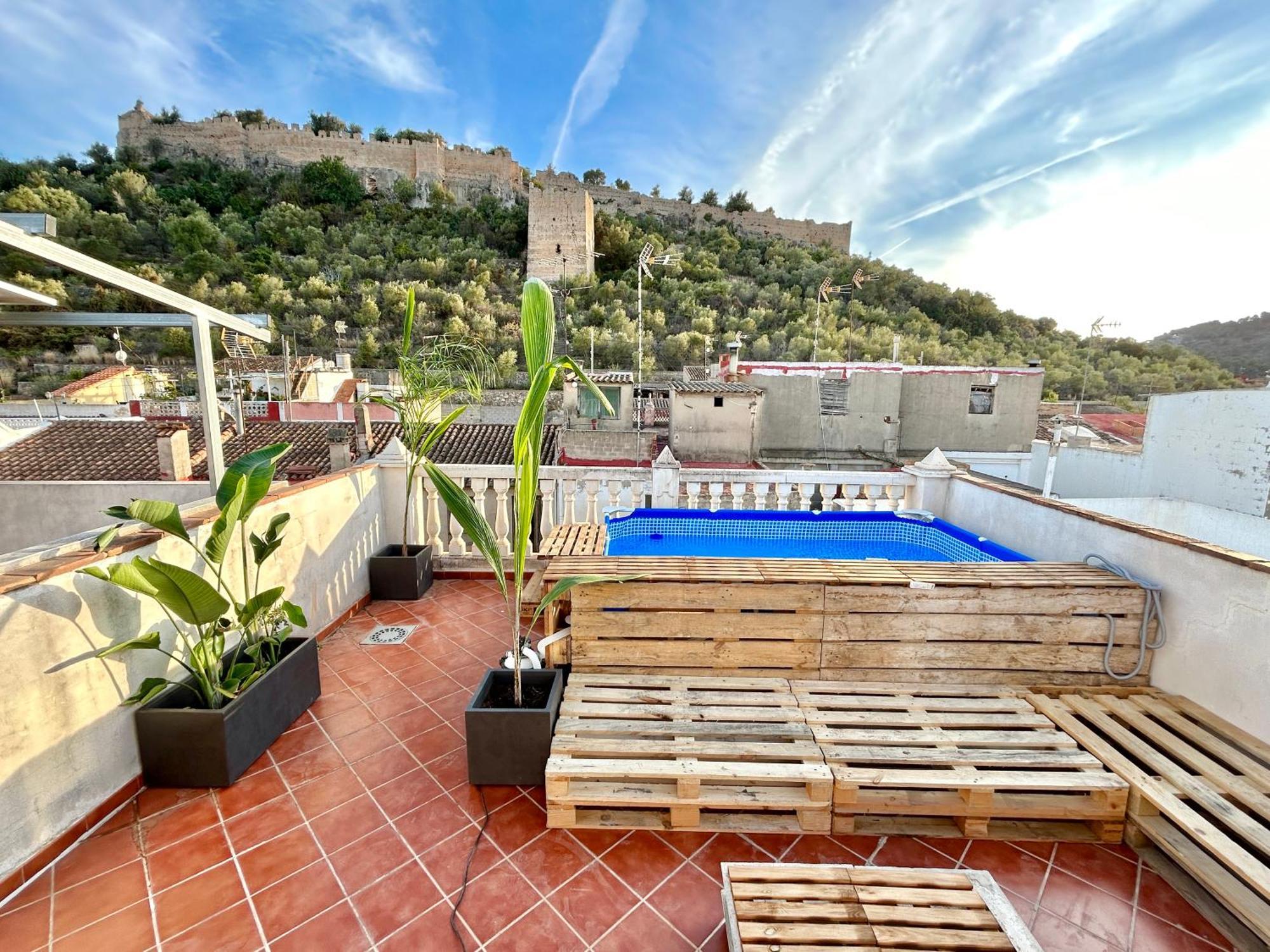 Casa Con Jacuzzi Y Piscina Con Vistas Al Castillo Corbera de Alcira Εξωτερικό φωτογραφία